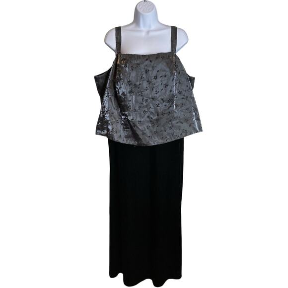 Alex Evenings‎ Women's Black Floral Brocade Dress 22W Formal Occasion Wedding - Picture 1 of 10